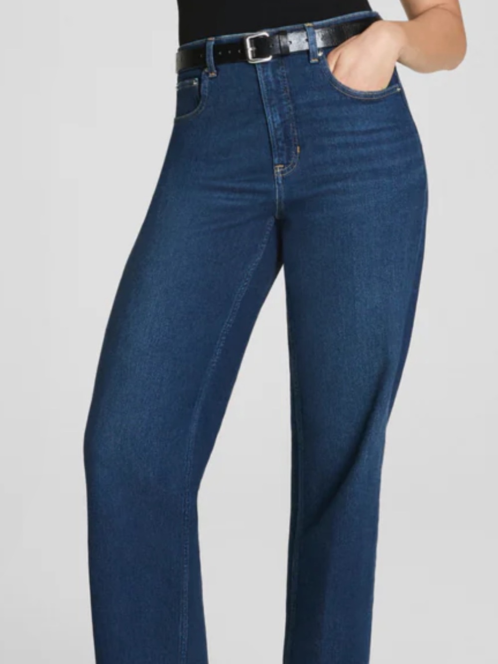Spanx 90’s Straight Leg Jean Raw Hem
